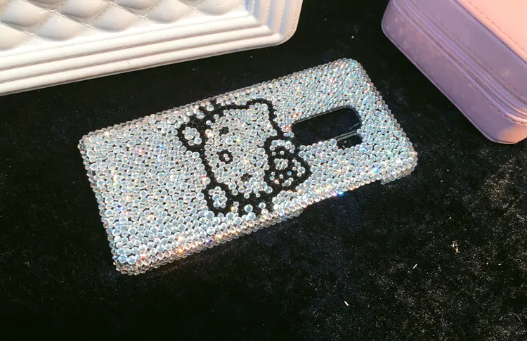 Для samsung S9/S9 +/S9 плюс полный горный хрусталь случае Hello kitty Алмазный Обложка| |