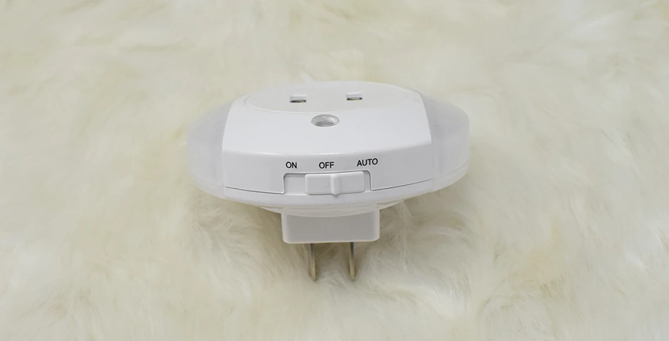 Двойной USB Порты и разъёмы стены Зарядное устройство адаптер зарядки 2.1A US EU Plug Мощность с светильник Сенсор светодиодный Ночной светильник с USB разъем