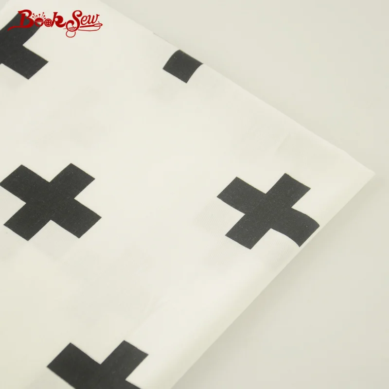 Booksew Высокое Качество Хлопчатобумажная Ткань Саржевого Переплетения Черный