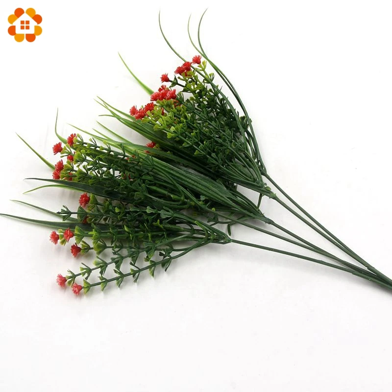 1 шт.. Высокое качество Маленькие искусственные зеленые растения Трава