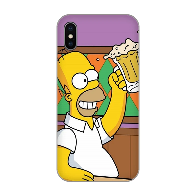 Мягкий ТПУ чехол для iPhone 4 5 5S SE 6 6s 7 8 Plus X 10 XR XS Max Bart Simpson Забавный мультяшный |