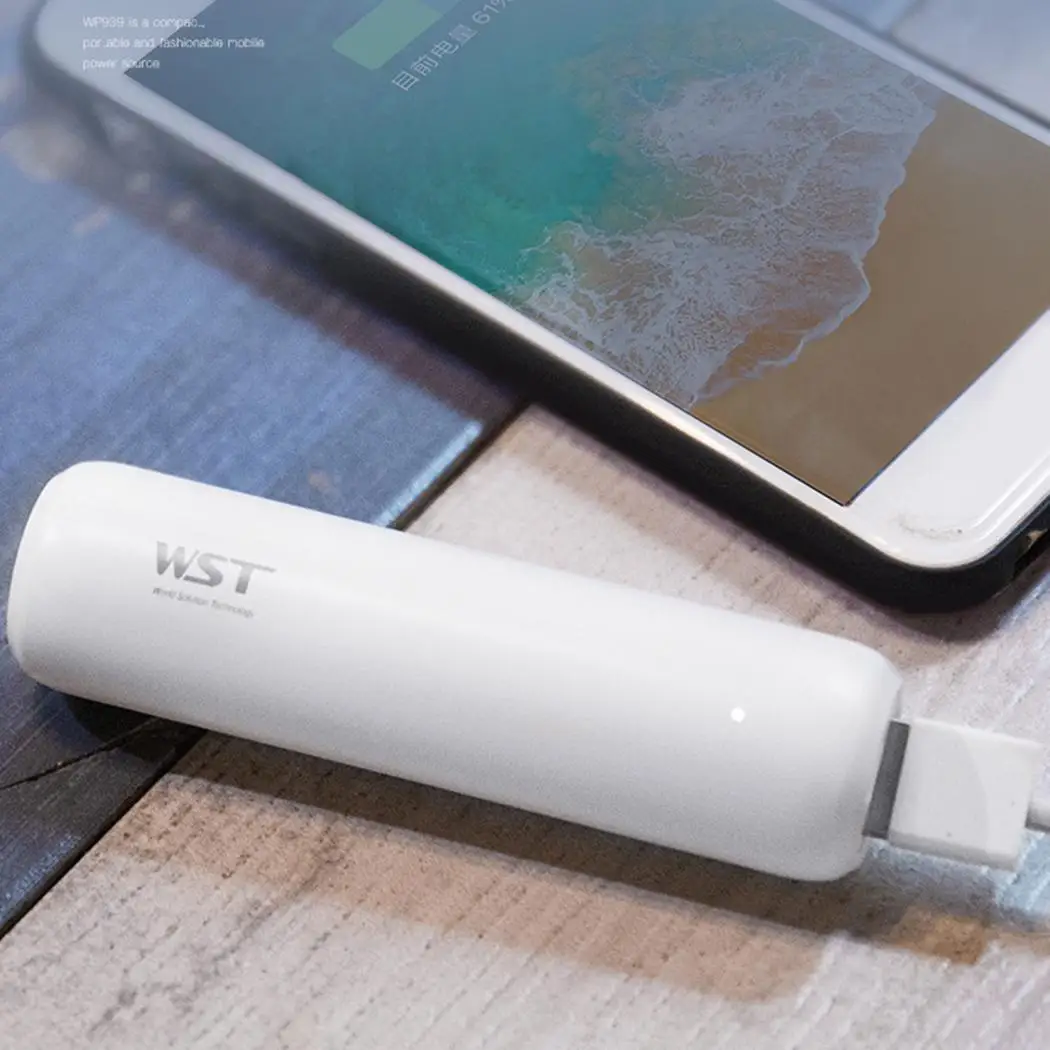 Мини 3350 мАч power Bank креативная губная помада в форме одиночный USB Мобильный Внешний