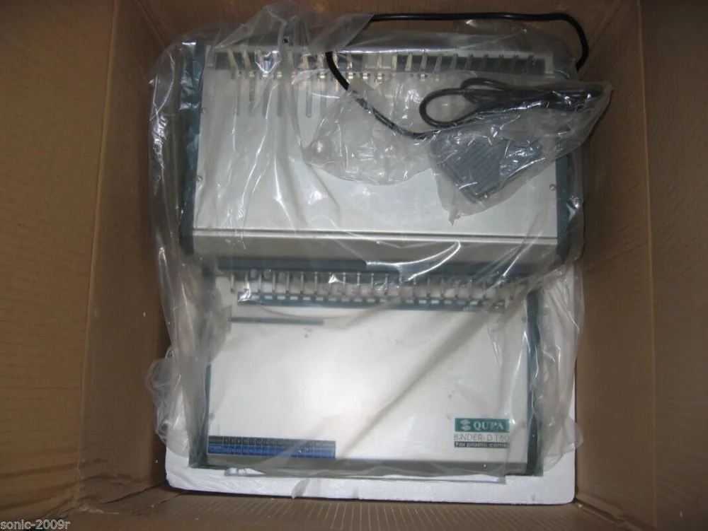 

Free ship new Heavy Duty Electric Plastic Comb Binding Machine with CE/RoHs te