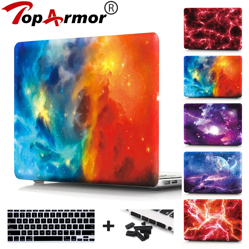 Яркий чехол для ноутбука с рисунком звездного неба защитный Macbook Air Pro Retina 11 12 13 15