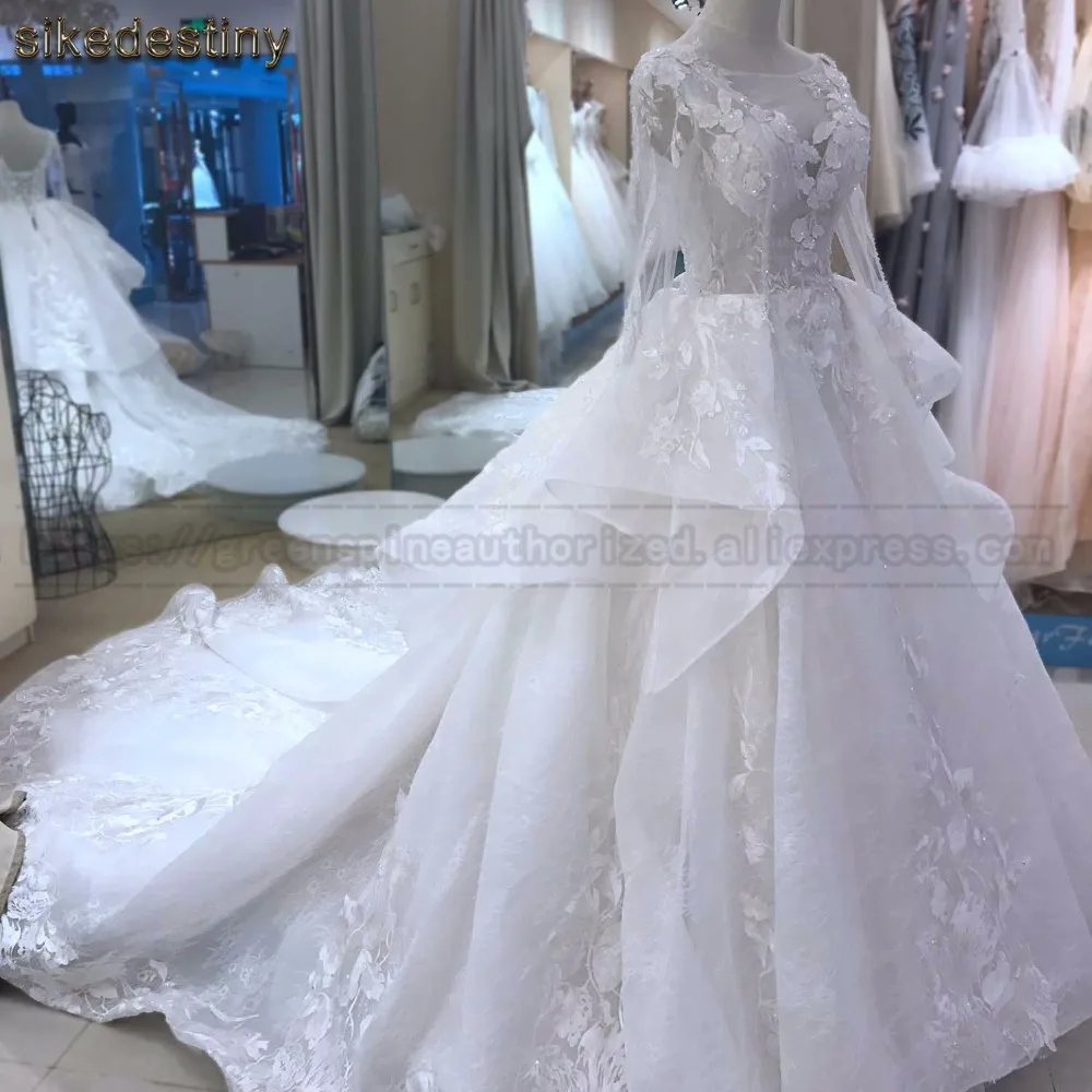 Элегантное свадебное платье 2018 vestido de noiva Hochzeitskleid robe mariee высокого качества sikedelience