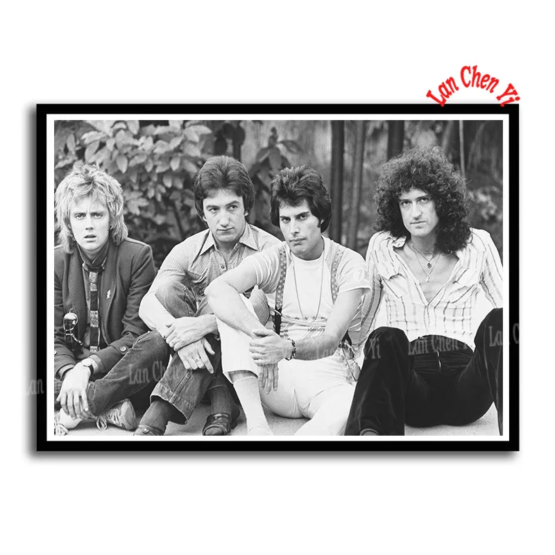 Queen Rock band бумажные плакаты с покрытием, домашний Декор, живопись, настенные Стикеры, бумажные плакаты 42*30 см - Цвет: Тёмно-синий