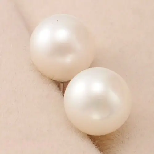 PERFECT ROUND AAA 10-11MM SOUTH SEA WHITE PEARL EARRING 14k GOLD | Украшения и аксессуары