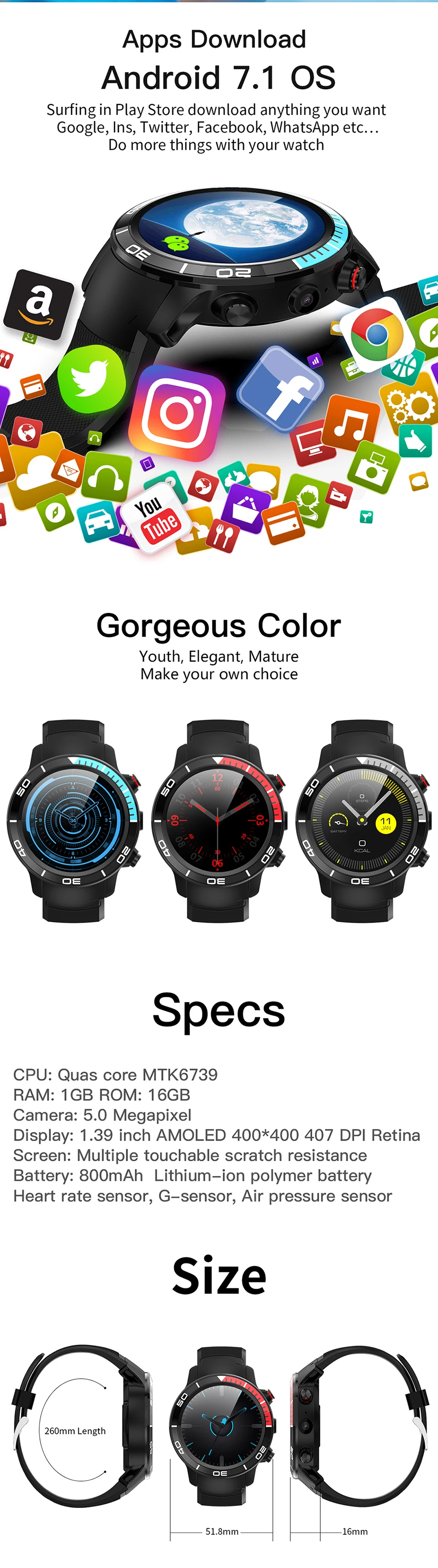 Finow H8 4G Смарт часы reloj Android 7,1 умные часы MTK6739 1,39 дюймов AMOLED дисплей умные часы для gps Спорт трекер
