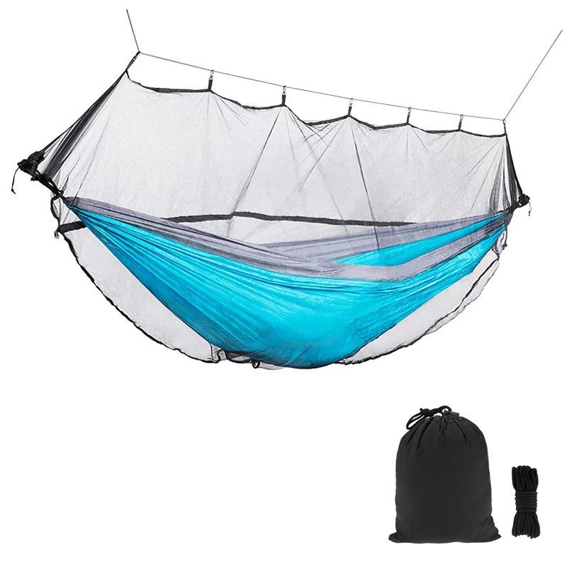 Новый с сеткой от комаров сетчатый гамак переносная Мебель Кемпинг легко