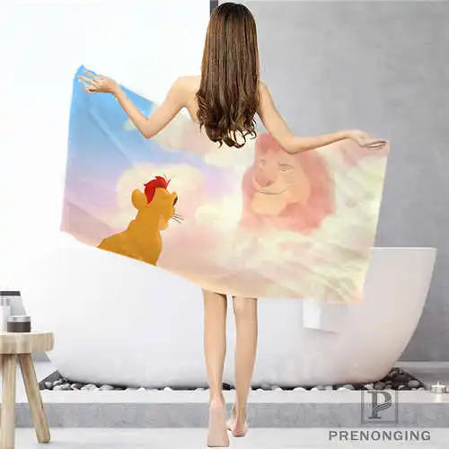 Face or Bath Towel На заказ lion_king_(1) тряпка для ванной комнаты полотенце s полотенце для лица/банное полотенце для душа Размер s 33x74 см/72x143 см#18-12-16-03-138 - Цвет: Face or Bath Towel