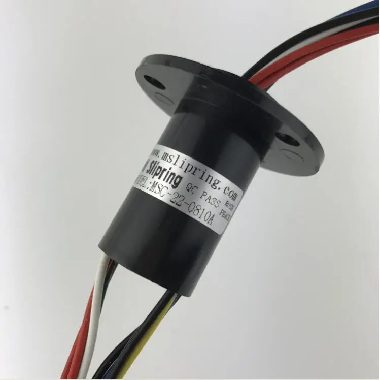 8wire10A 1 шт. ветряной генератор проводящее скользящее кольцо 2-8 проводов 10A 250 об/мин 220VDC/AC для ветровой турбины диаметр 22 мм - Цвет: 8wire10A