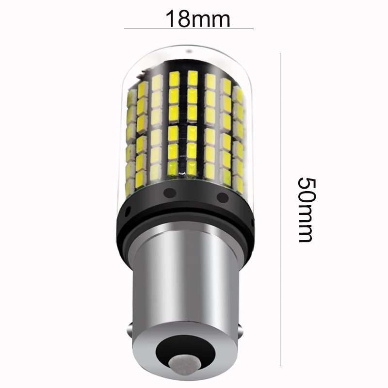 SUNKIA 2 шт./лот Светодиодные Автомобильные фары 1156 3030-144SMD BA15S 22 Вт клиновидные