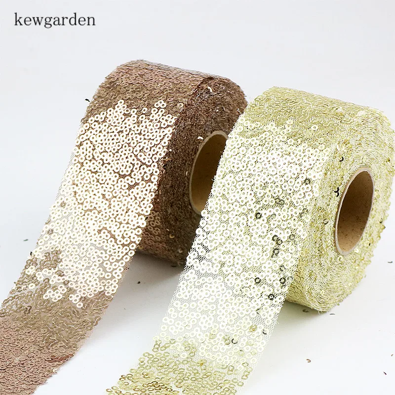 Kewgarden 1 1/4 &quot2&quot 30 мм 50 Блестки Вуаль ткань атласная лента вручную изготовленная DIY