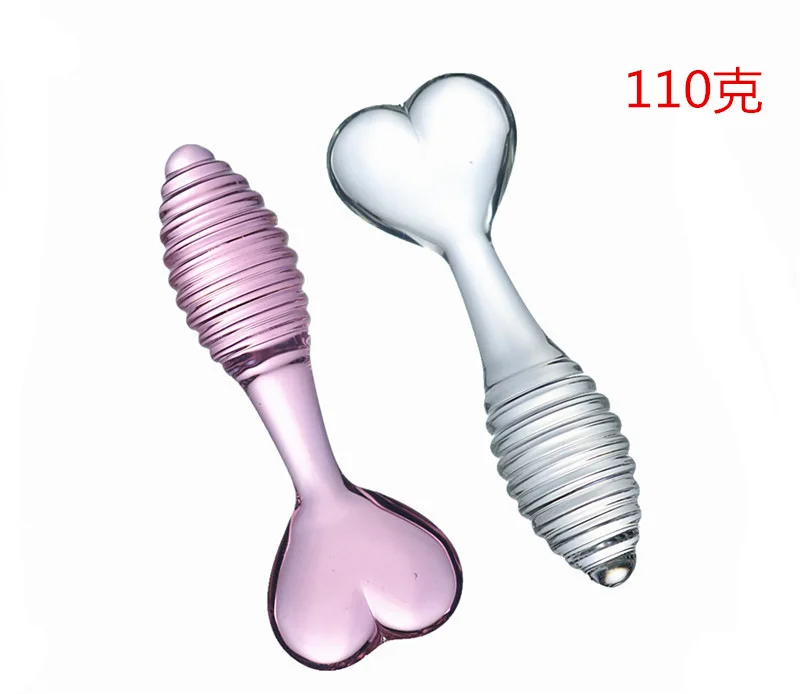 New pink transparent anal toys thread plug Heart shaped handle butt Sex Product Toys For Women Gay | Красота и здоровье