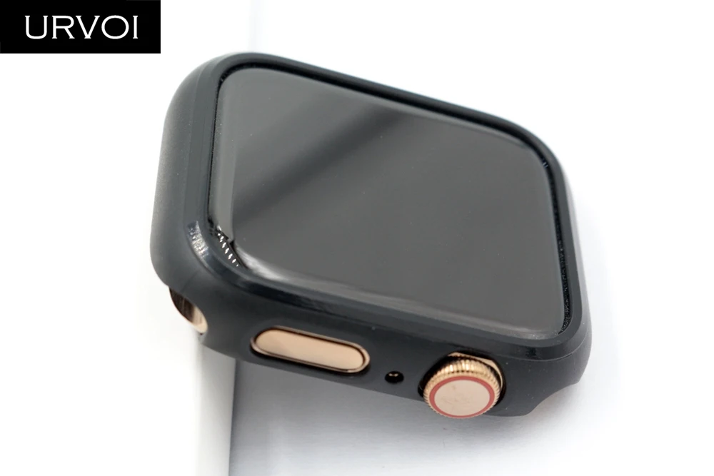 URVOI PC чехол для Apple Watch series 5 4 пластиковый бампер жесткая рамка чехол для iWatch 40 44 мм тонкий ультра-тонкий чехол ремешок