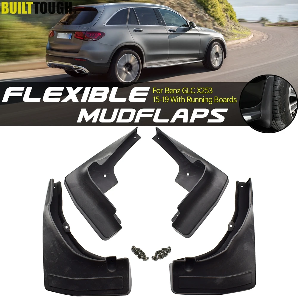 

Брызговики для Mercedes Benz GLC Class X253 2016-2019 W/RB