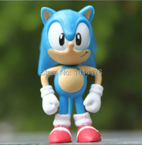 6 шт./партия японское аниме Соник Ежик Juguetes GSC Nendoroid с коробкой фигурка супер