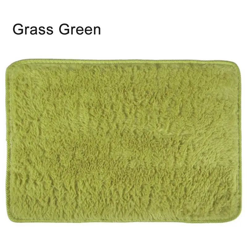 Green Ковер для гостиной, диван, чайный столик, прихожая, противоскользящий, лохматый ковер, пушистый ковер, коврик для пола, двери, коврики для свадебной комнаты, спальни, шелковый ковер для волос - Цвет: Green