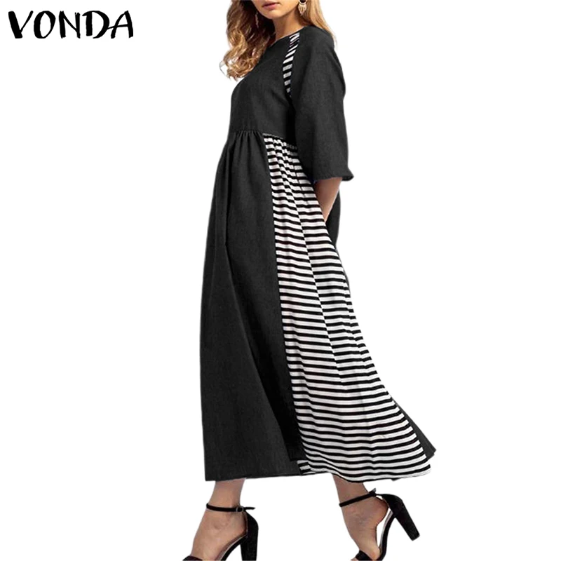 VONDA новые модные платья для беременных сексуальное платье с коротким рукавом для беременных женщин платье для беременных платье размера плюс сарафан