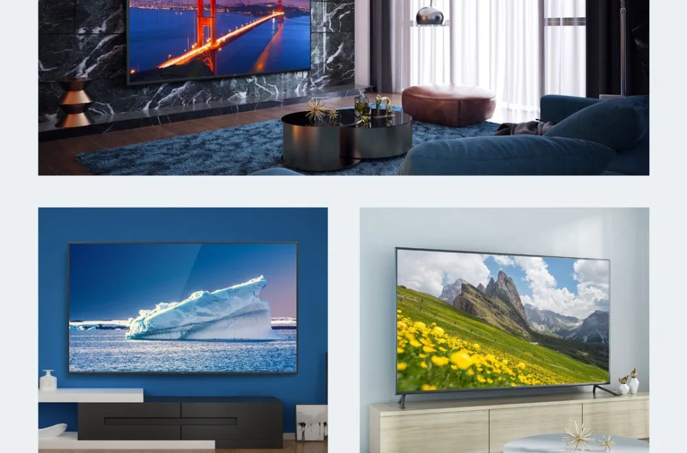 Xiaomi tv 4 75 дюймов английский интерфейс 4K Ultra-thin11.4mm корпус интеллектуальный пульт дистанционного управления 4K HDR 2 ГБ+ 32 ГБ Dolby sound