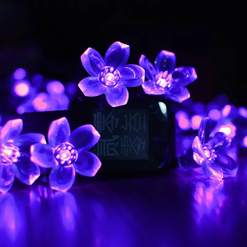 Качество 7 м 50LED Солнечный Рождество огни Водонепроницаемый Солнечная Фея строки