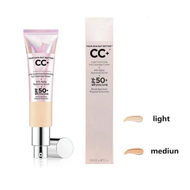 It Cosmetics Тональная основа для лица CC крем SPF 50 гладкая основа для макияжа тональный, для придания яркости водостойкая натуральная основа для макияжа