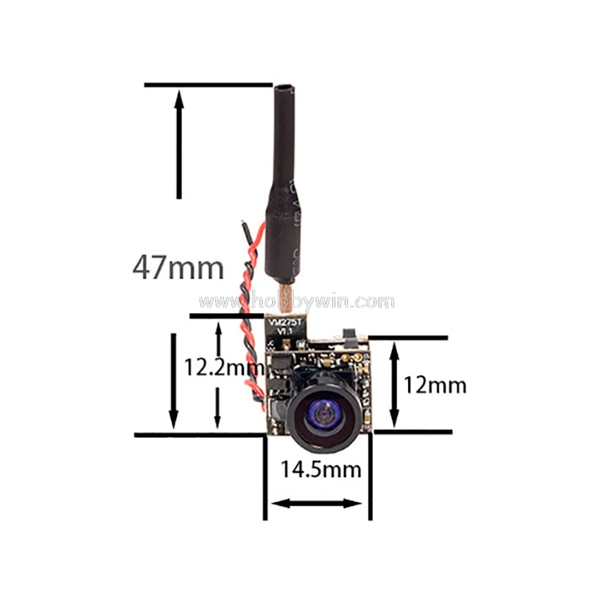 5.8G 25mW 48CH 800 TVL 1S Micro FPV Camera for RC Racing Drone Quadcopter multirotor aircraft | Игрушки и хобби