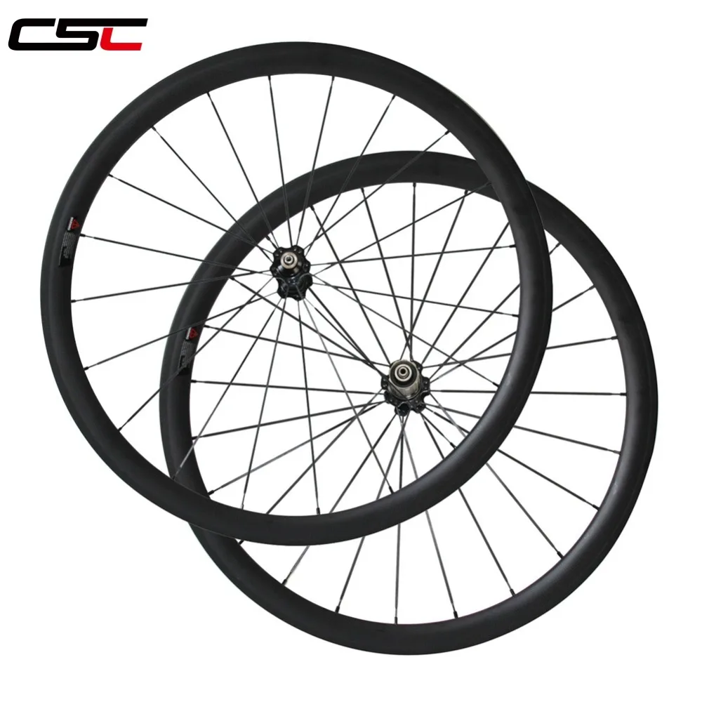 Комплект колес велосипедных из углеродного волокна с глубиной 38 мм и ободом A271SB