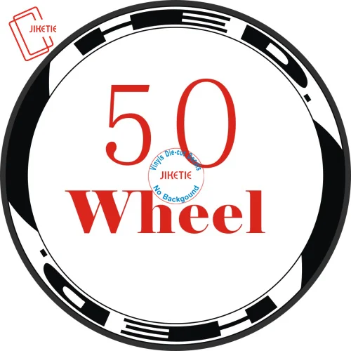 50mm wheel Контурный шрифт HED дорожный велосипед 700c наклейки колеса обод колеса велосипед наклейки колеса велосипед водонепроницаемые виниловые наклейки - Цвет: 50mm wheel
