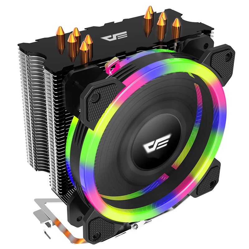 Aigo darkflash L5 светодиодный кулер для процессора TDP 285 Вт теплоотвод AMD Intel Silent 120 мм 4Pin PC cpu Охлаждающий радиатор вентилятора вентилятор