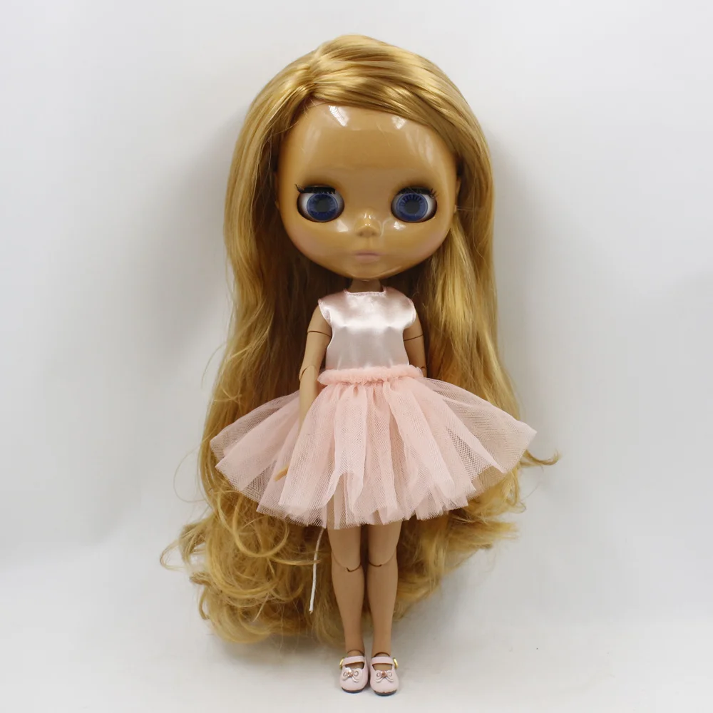 Ледяной DBS Blyth 1/6 bjd кукла шарнирное тело фабрика темно куклы кожи BL331 дикой боковой шнуровкой с бахромой