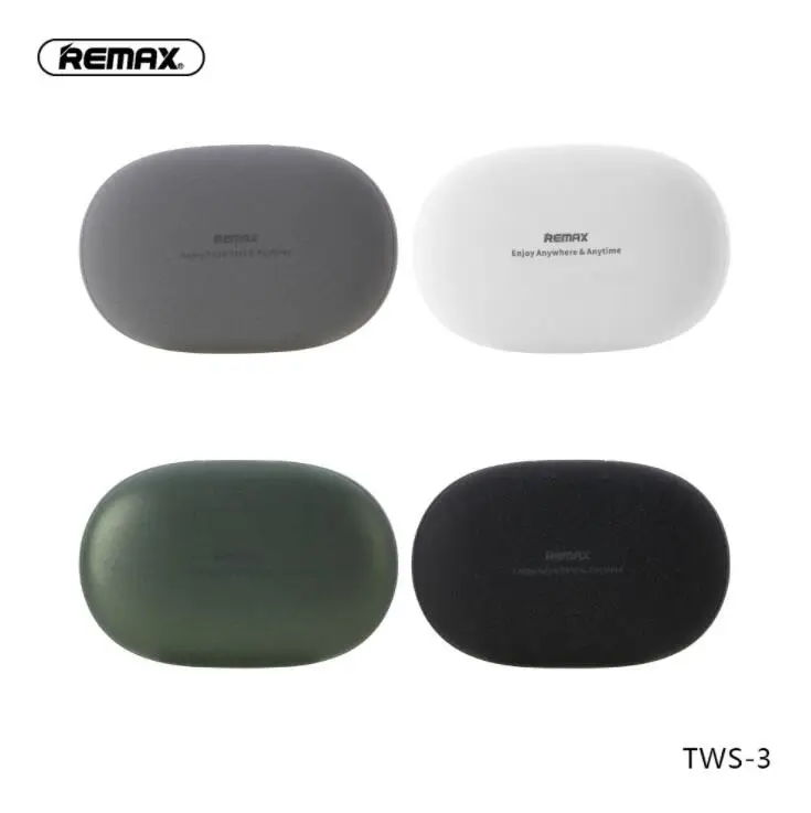 Remax TWS-3 Wireless Headset Bluetooth Earpieces Earbuds Twins Earphone with Charging Box Earphones 2000mAh Power Bank for Phone |