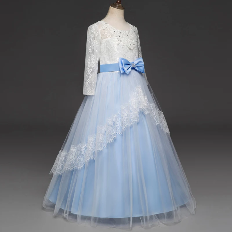 Нарядное элегантное платье для девочек праздничное Vestidos Infantil детское под