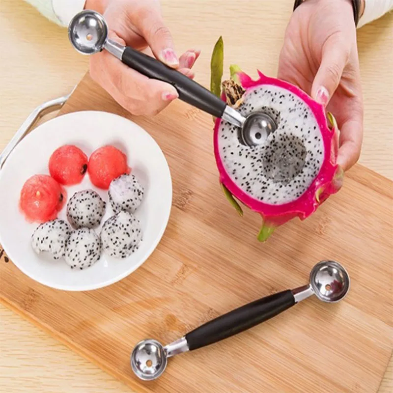 1 шт. нож для нарезки дыни Щипцы Ложка Corer фрукты дыня инструменты из нержавеющей