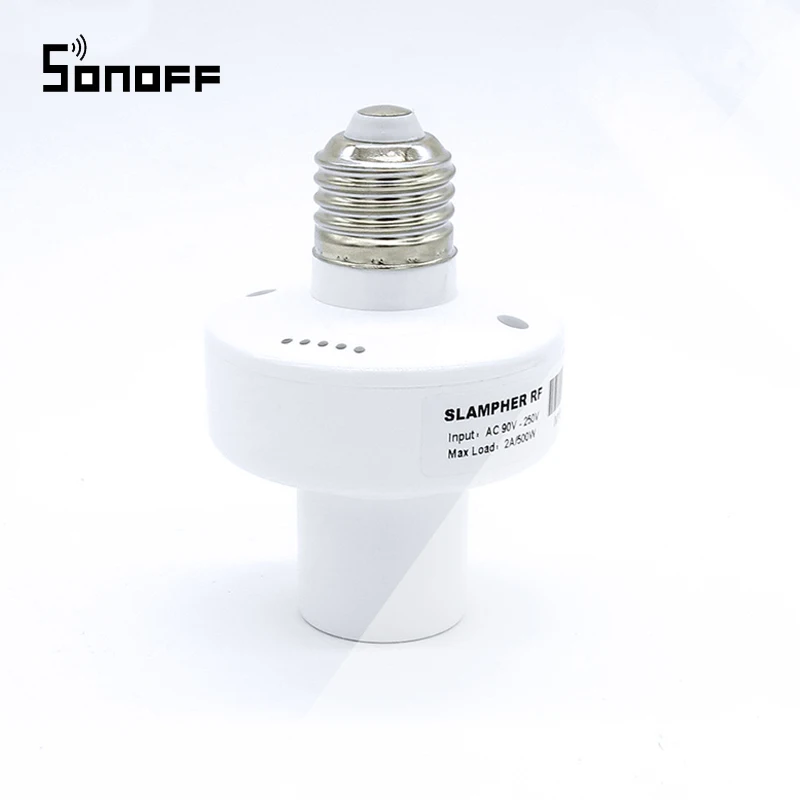 Sonoff Slampher E27 Wifi светильник держатель, RF 433MHz беспроводной светильник лампы держатель модули для автоматизации умного дома работа с Alexa