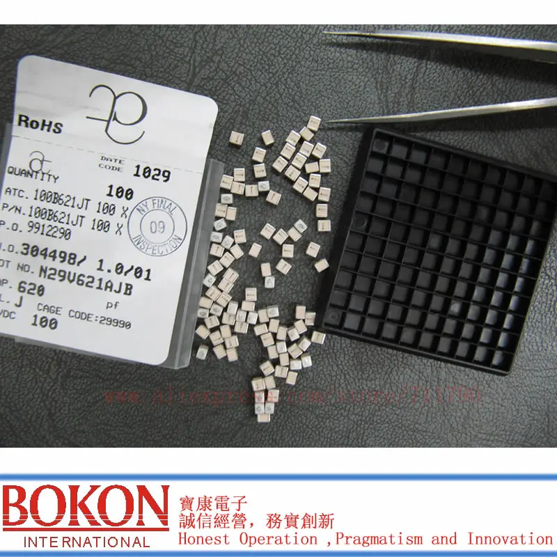 Конденсаторы High Q P90 ATC100B0R8BT500XT ATC100B0R8BP500XT ATC100B0R8CT500XT a0R8B a0R8C 0.8pF чип-конденсатор |