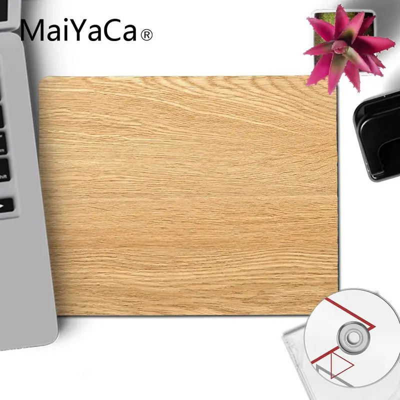 No LockEdge 20x25cm MaiYaCa дизайн коричневый деревянный коврик для мыши геймерская игра коврики геймерская скорость мыши розничная маленький резиновый коврик для мыши - Цвет: No LockEdge 20x25cm