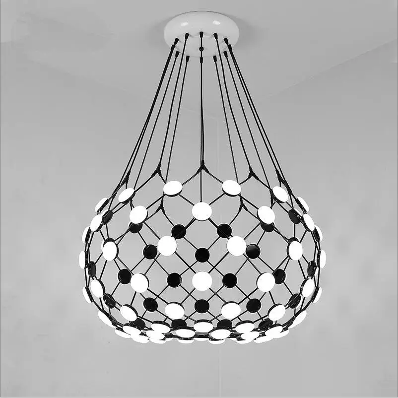 Современные 48/60 головок LED Wireflow 110 240v D85cm Roma Leaf подвесные светильники лампа