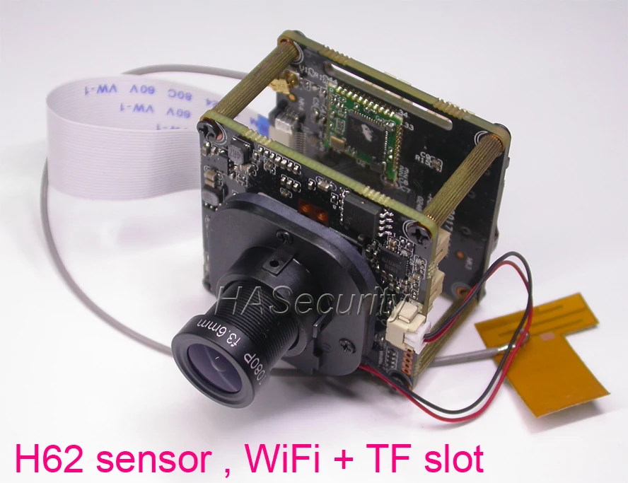 WiFi 720P 1/4 &quotH62 CMOS датчик изображения + IP камера IPC510 CCTV модуль PCB TF слот платы иc M12
