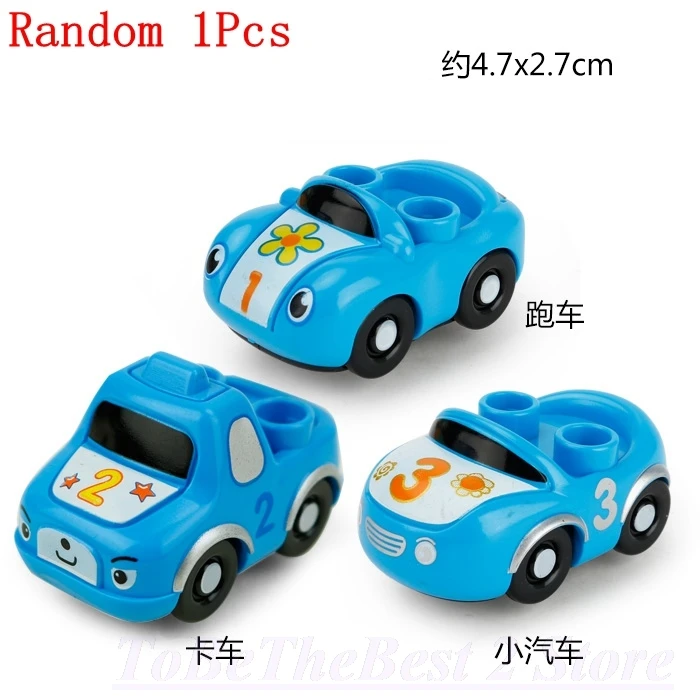 DPJ293-2 Лидер продаж Duplo мультфильм город автомобиль спасательная машина скорой помощи гоночный автомобиль модель строительные блоки Duploed конструктор развивающий игрушки для детей города - Цвет: DPJ293-2