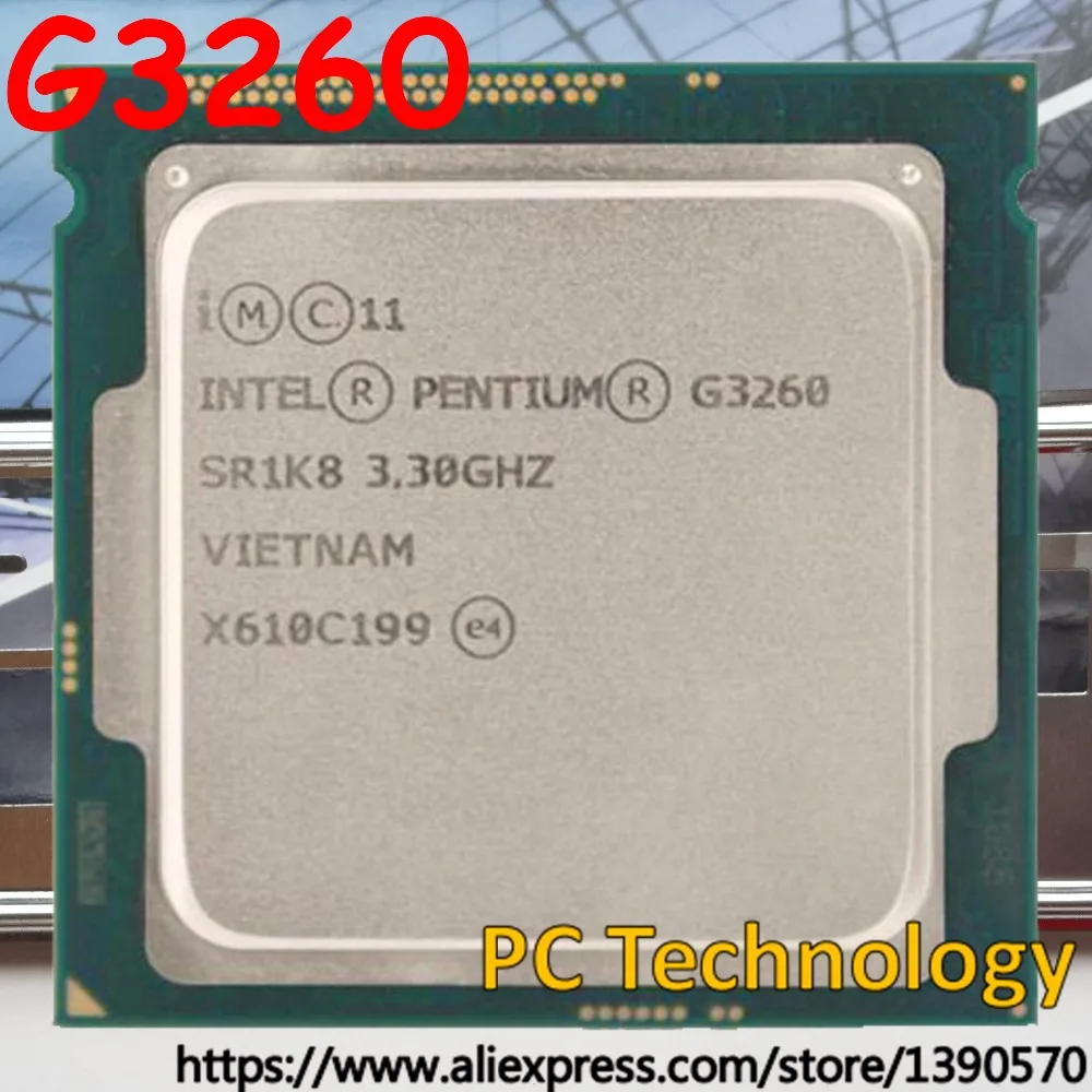 Оригинальный двухъядерный процессор Intel Pentium G3260 3 ГГц LGA1150 МБ 22 нм для настольных