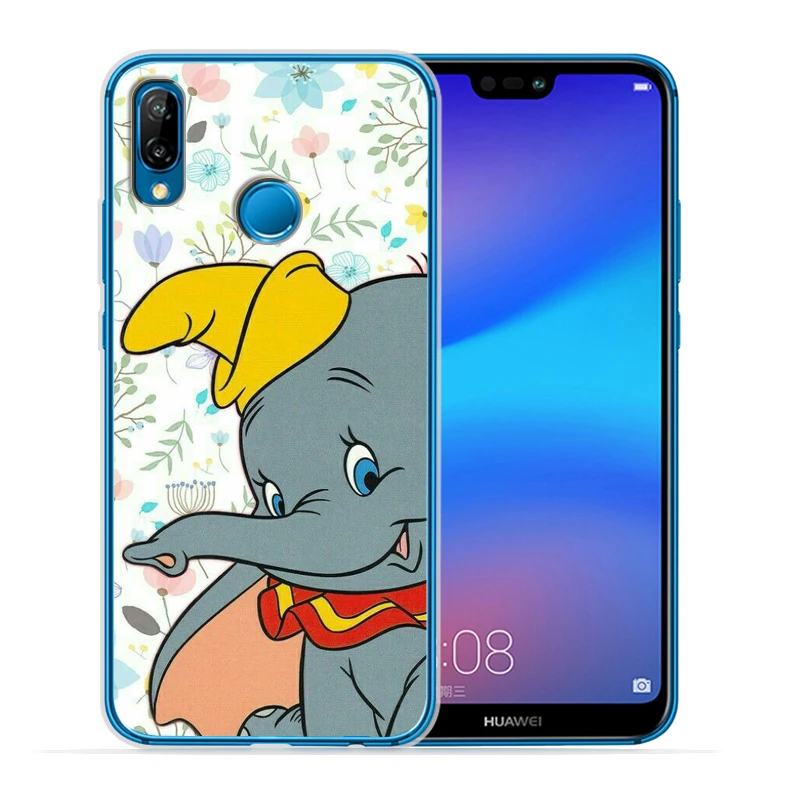 Мягкий прозрачный чехол Dumbo для huawei P30 Lite для huawei P30 Pro P20 Lite P8Lite P9Lite P Smart Capa силиконовый Etui - Цвет: 09