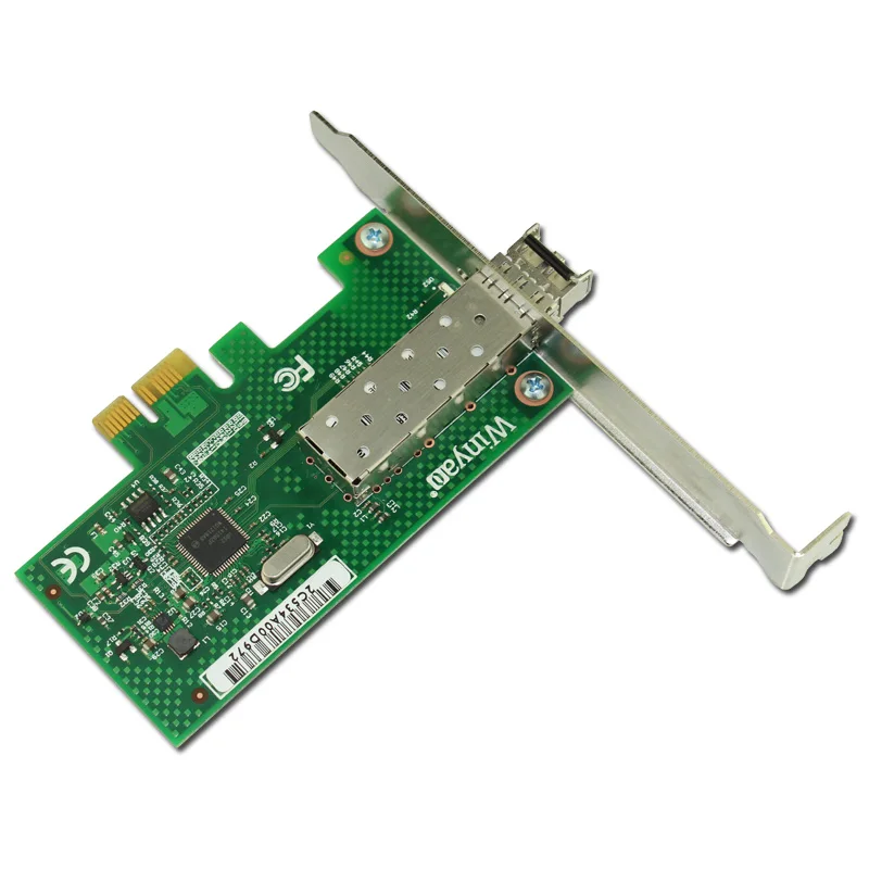 Winyao WYI210F PCI Express X1 1000 Мбит/с SFP LC (850nm) гигабитный Ethernet Lan волоконно Серверная сетевая