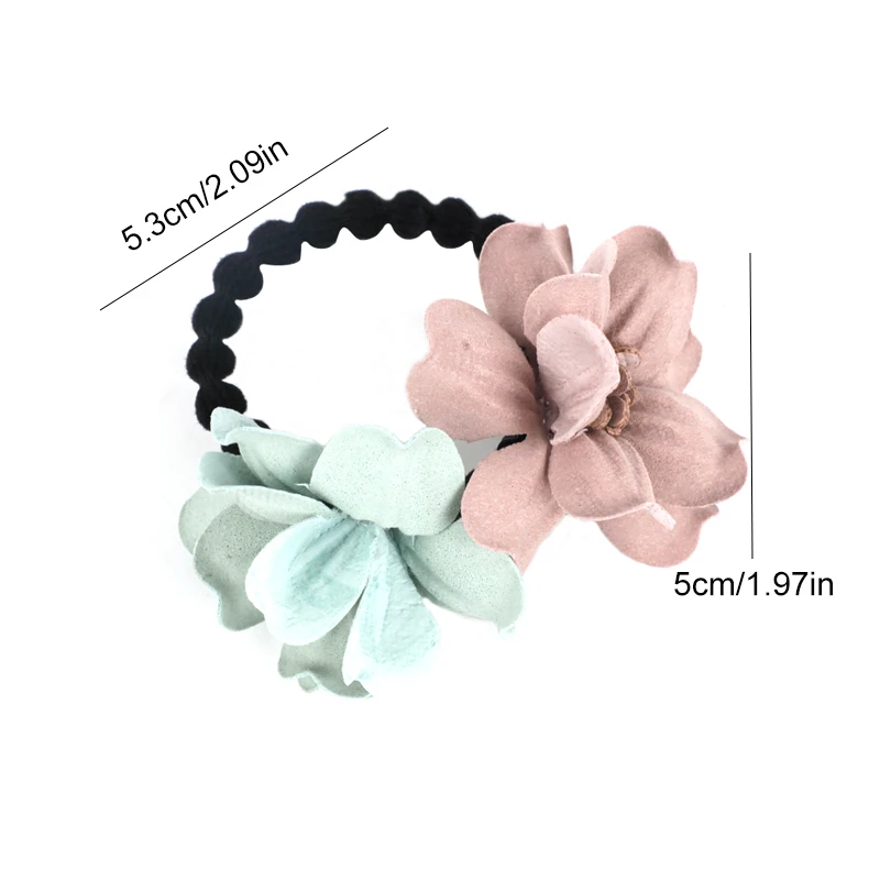 Эластичная резинка для волос с цветами 1 шт. женская модная эластичная аксессуары