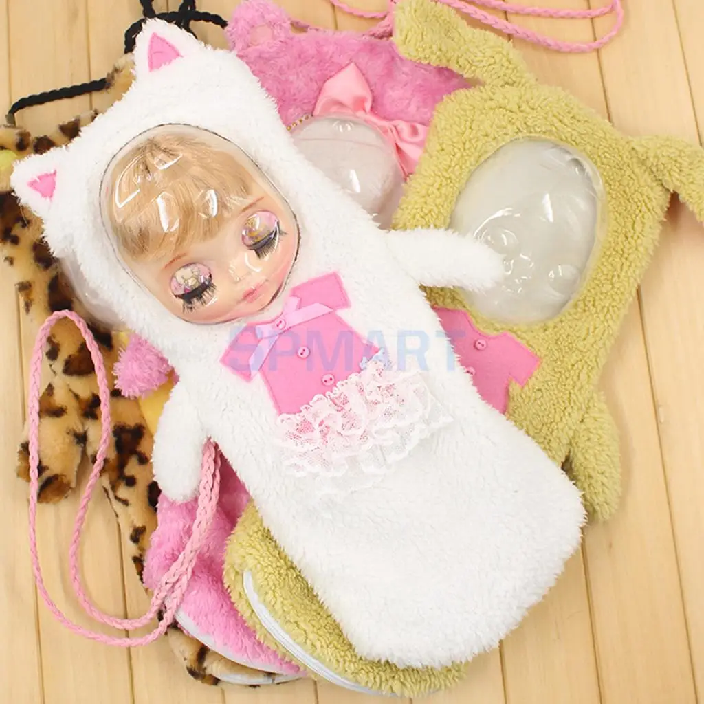 1/6 Scale Single Cord Strap Zipped Sleeping Bag Case Carrier for baby 12'' Doll Storage and Carrying Accessories Supplies | Игрушки и