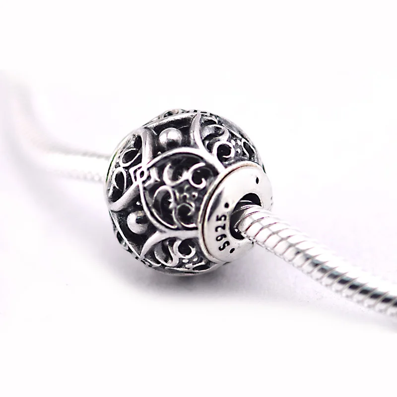 Подходит для Pandora сущность Браслеты привязанность Подвески 100% серебряные бусины