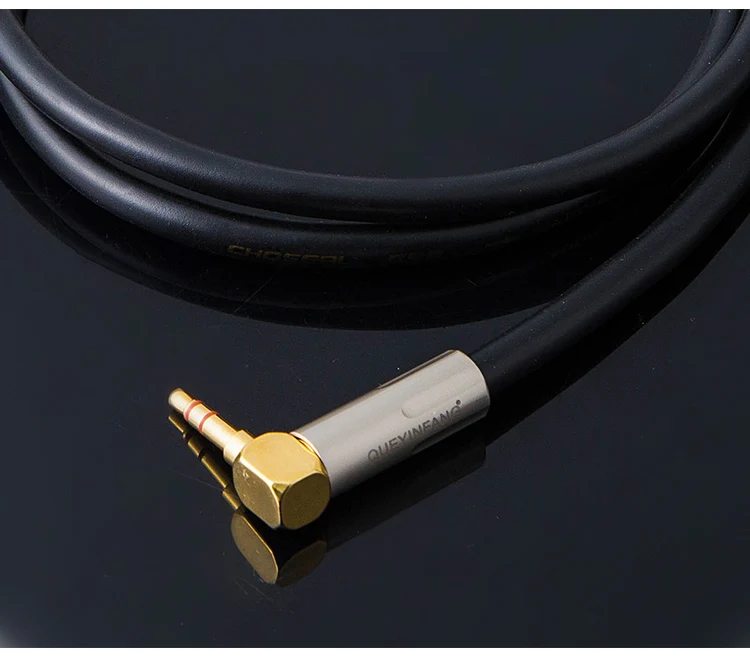 A075 Hifi 3.5mm To 6N Copper plated silver Stereo TRS(male) AUX HIFI Audio Cable 0.5M / 1M 2M 3M 5M |