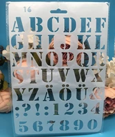 27 5x19cm alphabet letters 4 diy craft layering stencils painting scrapbooking stamping embossing album paper card template