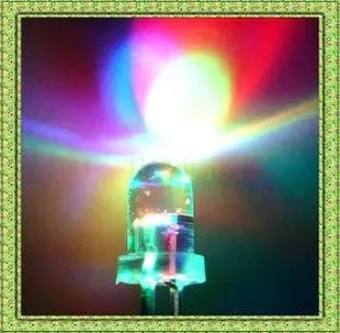 100 шт 2PIN 5 мм RGB 7 цветов медленная вспышка LED светоизлучающий диод (светодиод) Новые