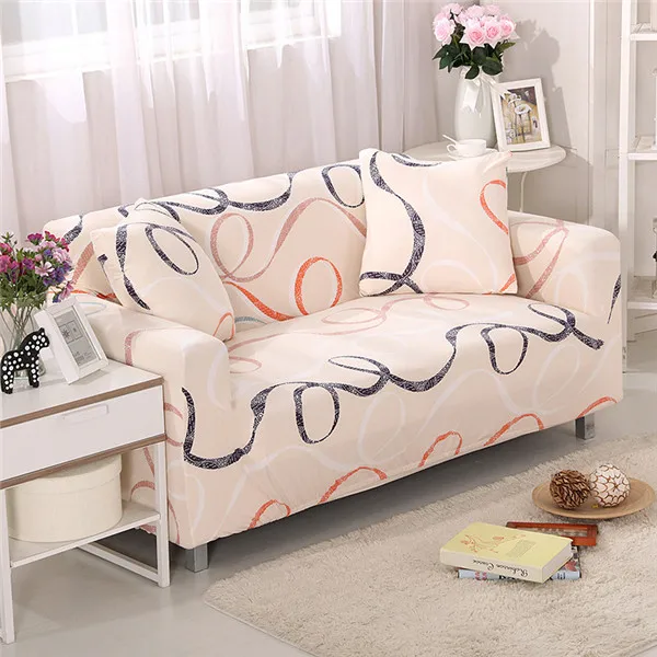 Color 11 Stretch Armchair Slipcovers Elastic Sofa Cover for Living Room All-inclusive Sectional Couch Cover Single/Two/Three/Four-seater - Цвет: Color 11
